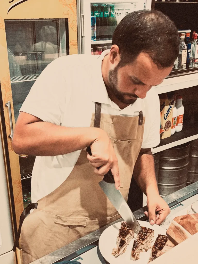 El equipo de LaMagna durante una preparación