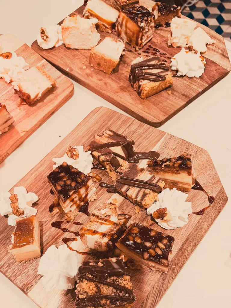 Selección dulce servida en LaMagna